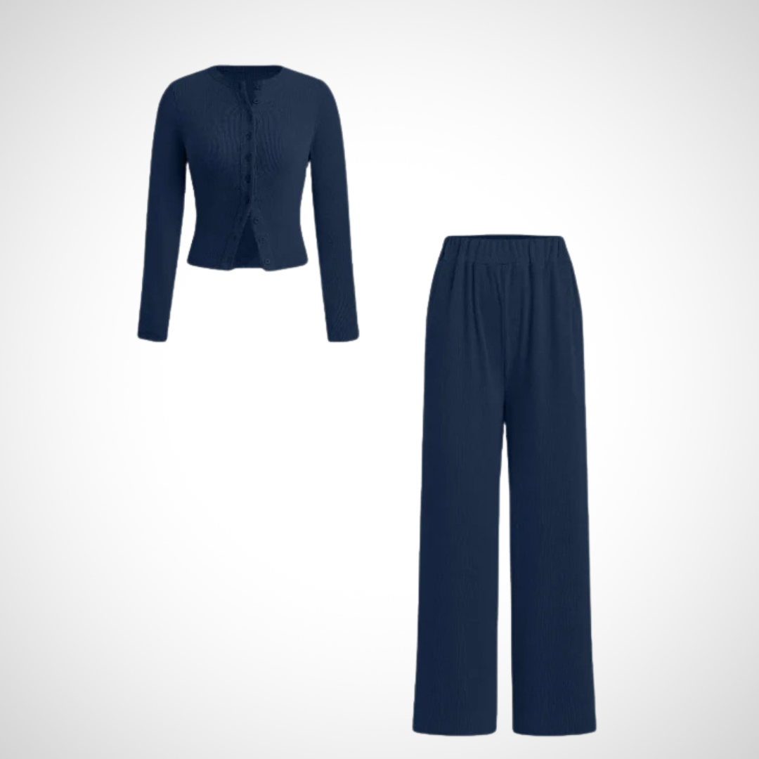 Fayvora™ LuxeFlow Two-Piece Lounge Set