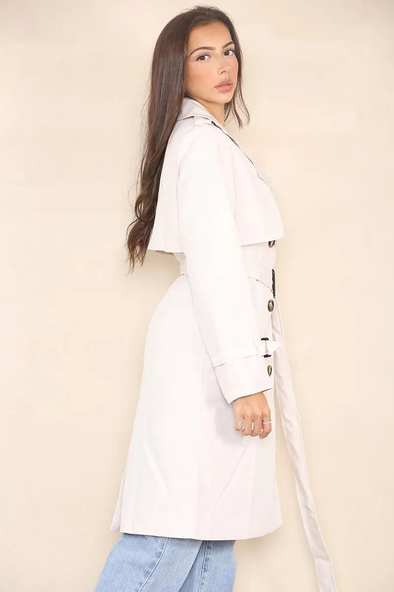 Fayvora™ LuxeTrench Sculpt Coat