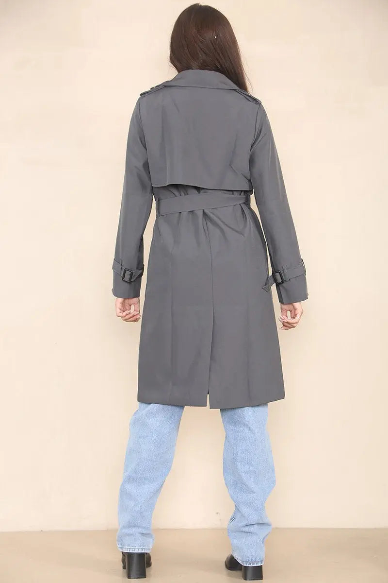Fayvora™ LuxeTrench Sculpt Coat