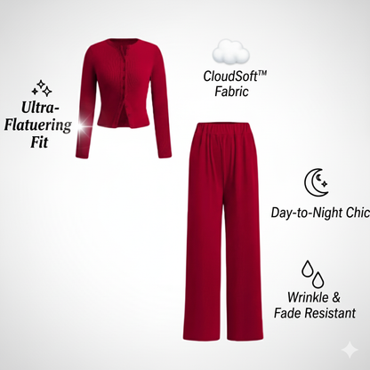 Fayvora™ LuxeFlow Two-Piece Lounge Set