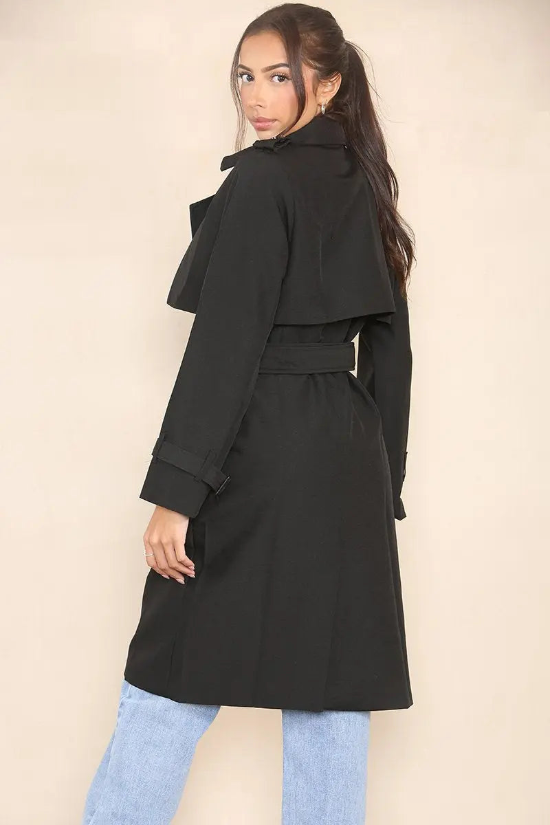 Fayvora™ LuxeTrench Sculpt Coat